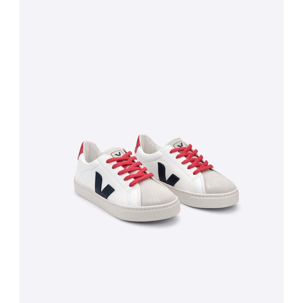 Veja ESPLAR LACE CHROMEFREE Tornacipő Gyerek White/Black/Red | HU 821BEX